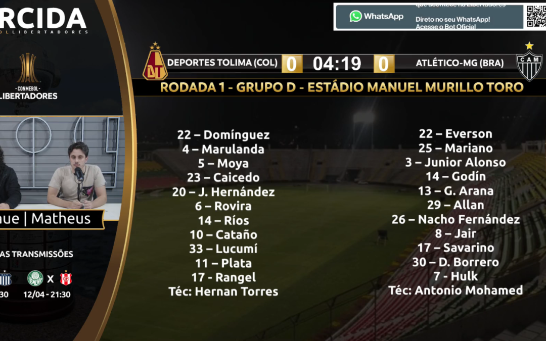 CONMEBOL Libertadores – Tolima vs. Atlético MG